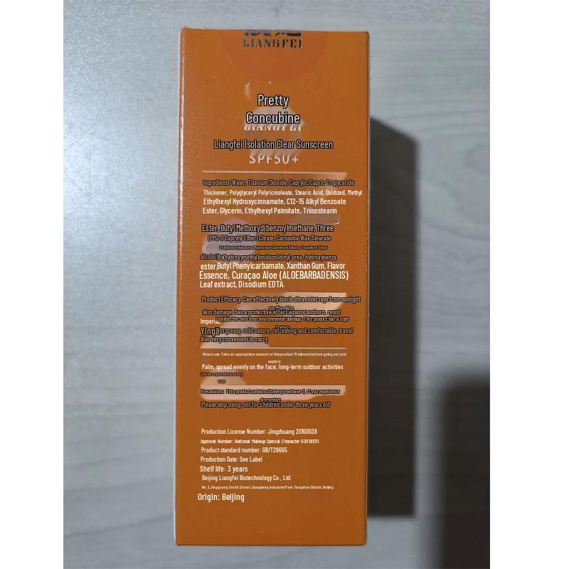 LIANGFEL Clear Sunscreen Lotion SPF50