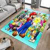 1pc Super Mario Bros Team Carpet for Playroom Bedroom Living Room Sofa Home Decor,kids Game Area Rug Non-slip Floor Mat Y72914