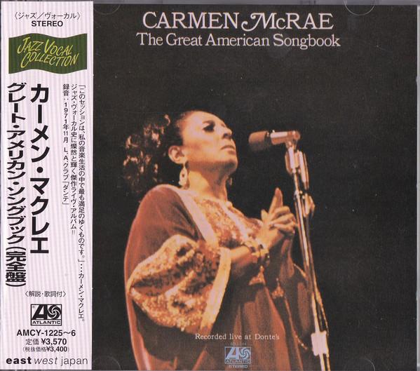 

CD MCRAE, CARMEN - Great American Songbook AMCY12256 Atlantic 1998 Japan Jazz Used