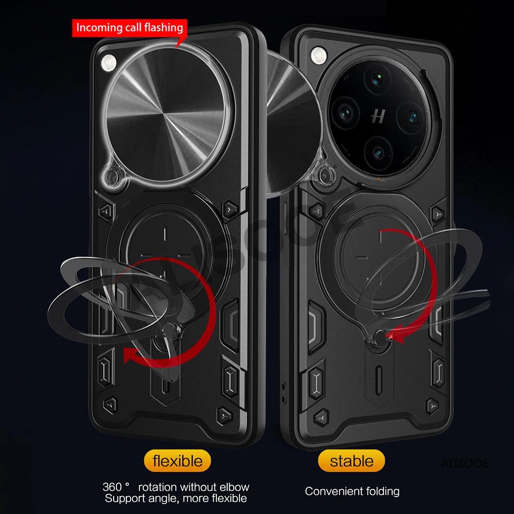 Funda for OPPO Find X8 Pro / X8 5G Case Armor Slide Camera Magnetic Ring Stand Phone Cover for OPPO Find X8 Pro 5G Capa