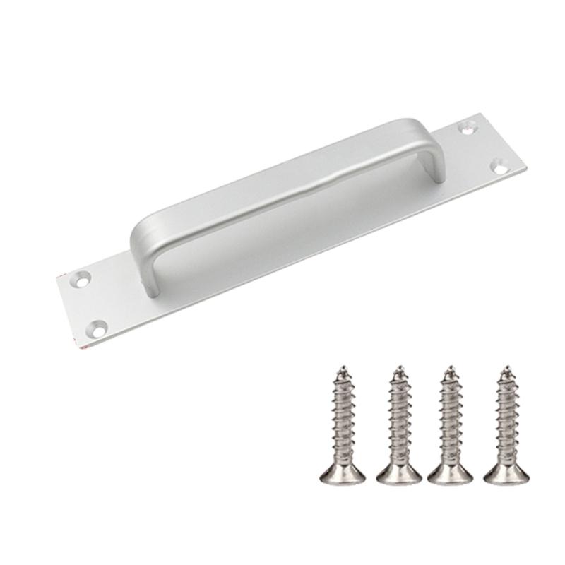 Elegant Modern Sliding Door Pull Sturdy Aluminum Alloy Convenient Accessory for Glass Wood Cabinets Easy Installion