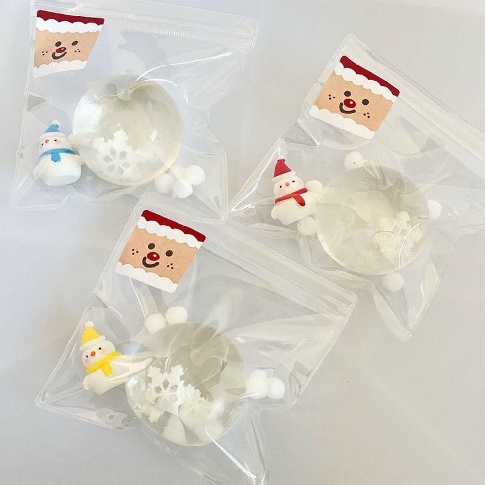

Snowman Pinch Toy Maltose Handmade Ball Toy Creative Squeeze Toy Kids Toys style A