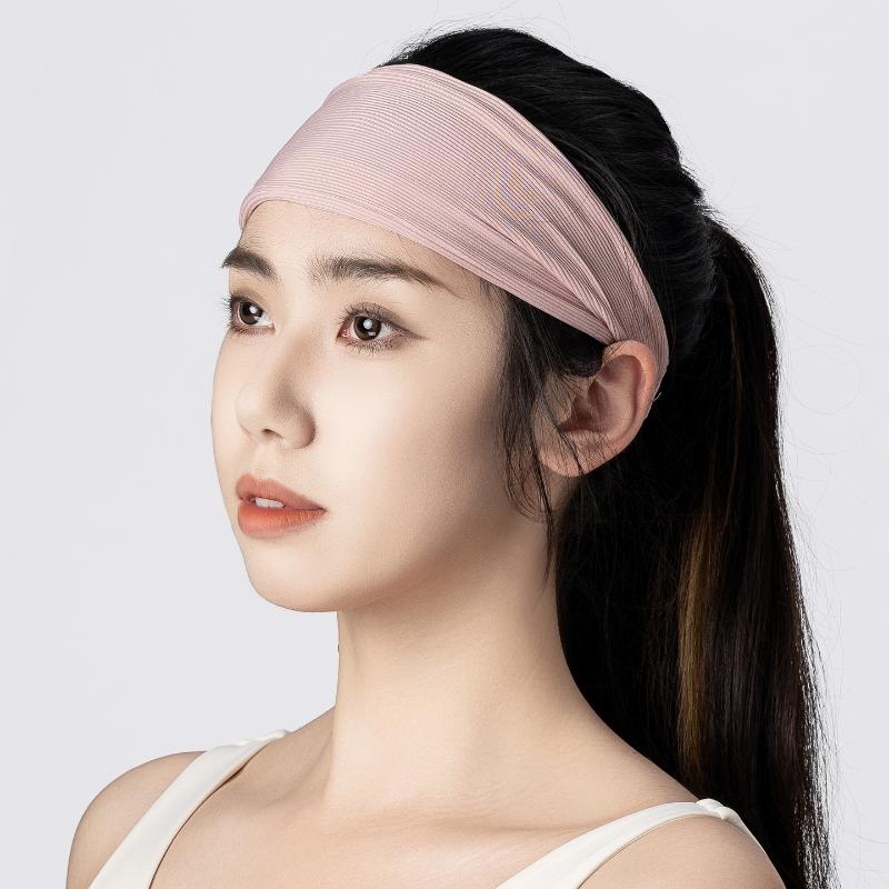 Sports Headband Running Headwear Elasticity Sweat Absorption Headdress Quick-Drying Gym Breathable Sweatbands For Men Women