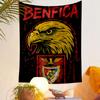 Benfica Ørneemblem på Sort Baggrund Mønstret vævet tapestry boligindretning, velegnet til soveværelse og stue, gave