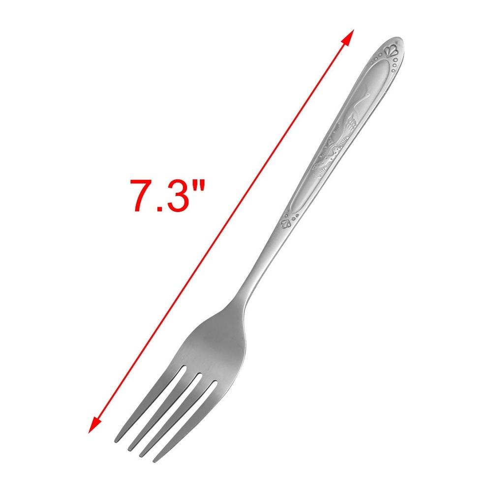 Stainless Steel Forks Set 10 Pcs Dinnerware Cutlery Cooking Utensils Strong Durable Ideal Events