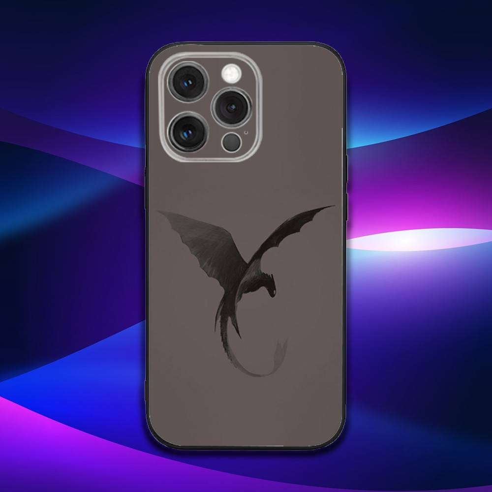 

Dragon F-Fourth W-Wing Phone Case For iPhone 17,16,15,14,13,12,11,Pro,Max,Plus,X,XS,SE4,E,Mini,Soft Black Case iPhone16pro