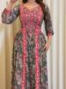 Spring 2026 European & American Printed Fashion Loose Women's Long-Sleeve Dress