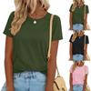 Damen Freizeit lässiges kurzärmeliges T-Shirt Top