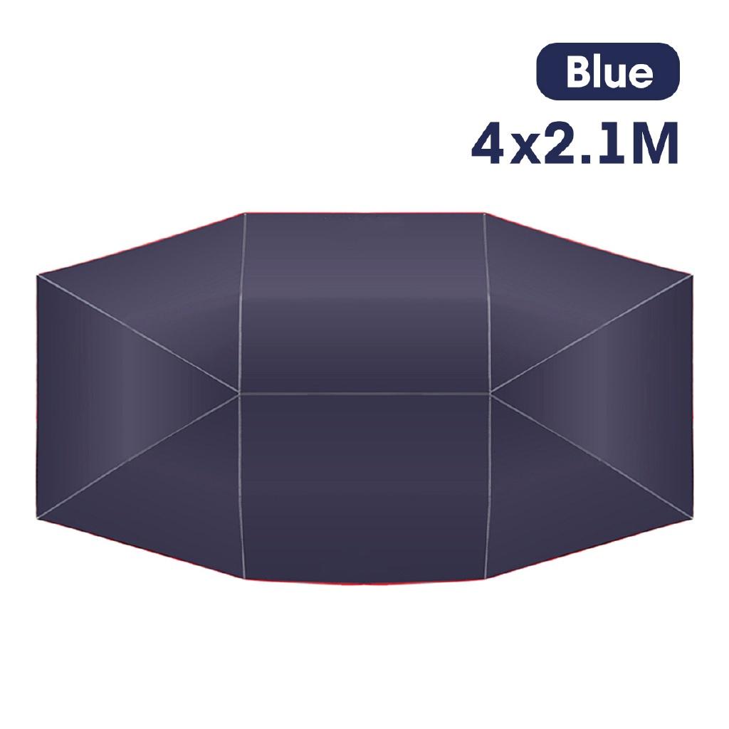 Cortină Auto Argintie/Albastră cu Telecomandă, Umbrelă Parasolar Auto, Acoperiș, Kituri de Protecție UV Fără suport 4.5x2.3 M