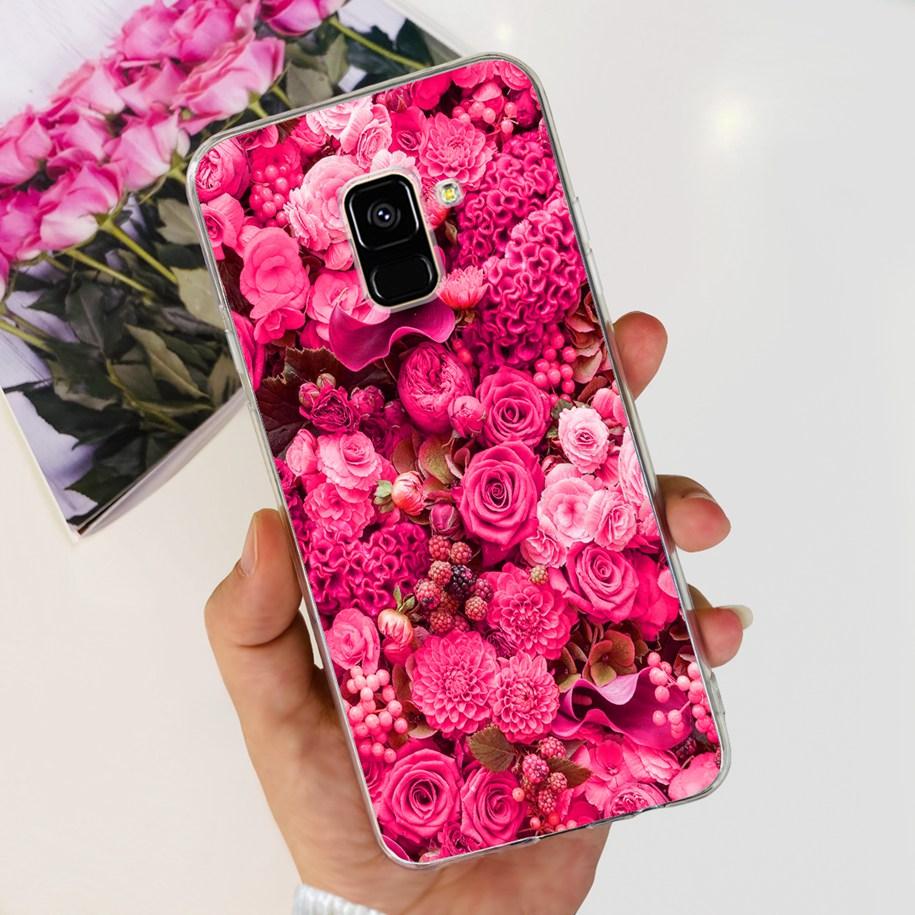For Samsung Galaxy A6 A8 Plus Case 2018 Case Fashion Butterfly Soft Clear TPU Phone Cover For Samsung A6+ A8+ A 6 A 8 2018 Funda