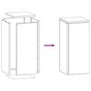 Plant Stand 2 pcs White 24 x 24 x 55 cm Steel