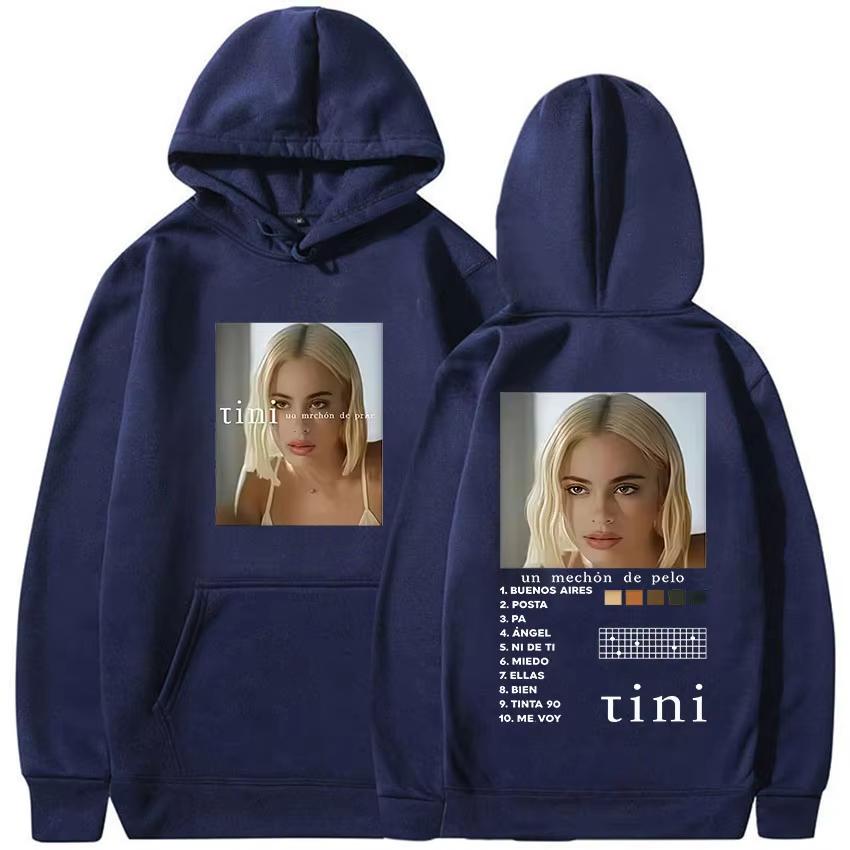 Singer Tini Stoessel Tour Album 2026 Merch Hoody Women Clothing Rock Sweatshirt Fashion High Quality Hoodie