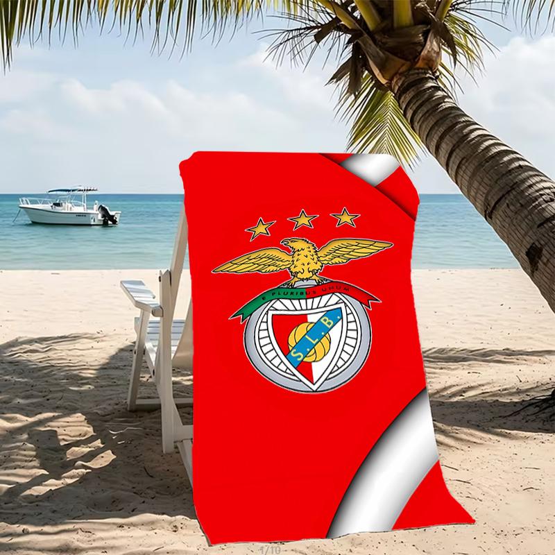 Beach Towel with Sport Lisboa e Benfica Pattern - soft,absorbent,machine washable Lightweight&Modern,swimming,Travel Essentials