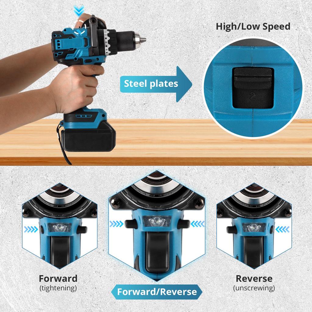 Dual-Use Electric Drill: Cross-Border Handheld Impact & Ice Drill with Screwdriver Function