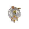 Transparent Cartoon Piggy Money Bank Handmade Multi-purpose Glass Money Jar Practical Visible Golden Beans Container Home Decor