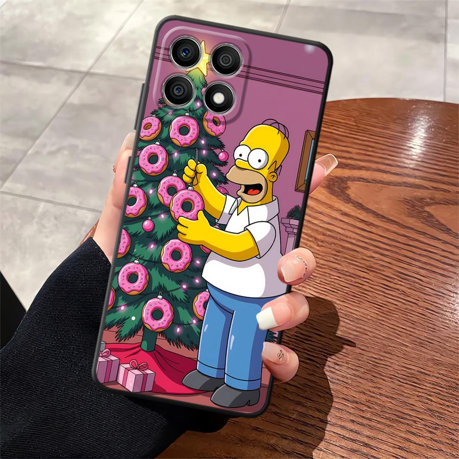 Funda Phone Cover Case for Honor X9a 70 X9 X7a 90 Lite X9c X8 8X S-simpsons Donut