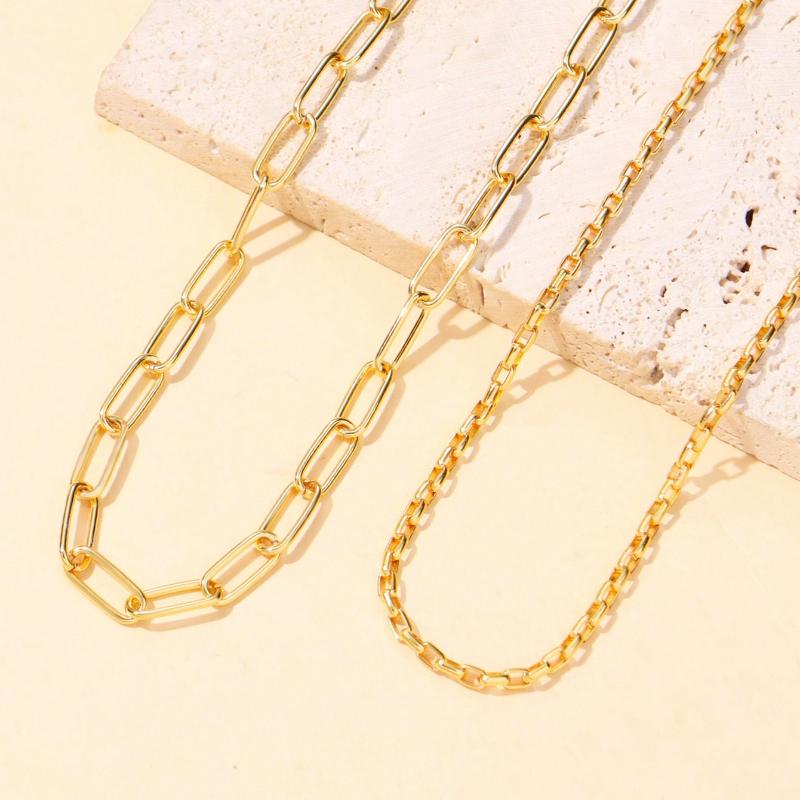2pcs Minimalist Chain Necklace