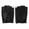 Faux Leather Mens Womens Biker Fingerless Cycle Gloves