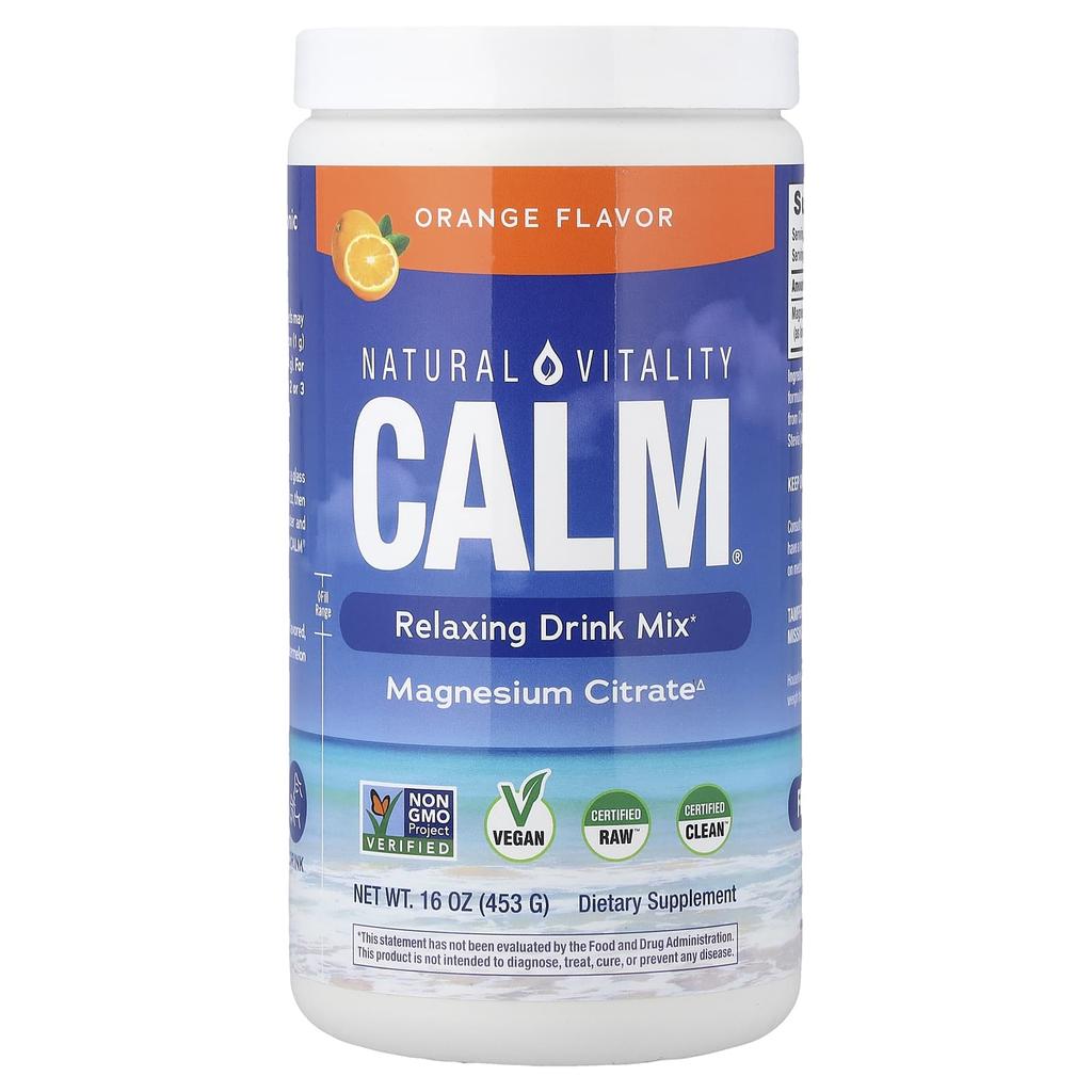 Calm®, Relaxing Drink Mix, Orange, 453G(16Oz)