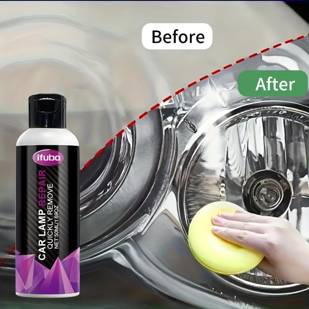 50ml Car Headlight Repair Kit, Efficiently Repairs Yello and Blurry Headlights, Anti-oxidation, Restores Clear Car Headlight