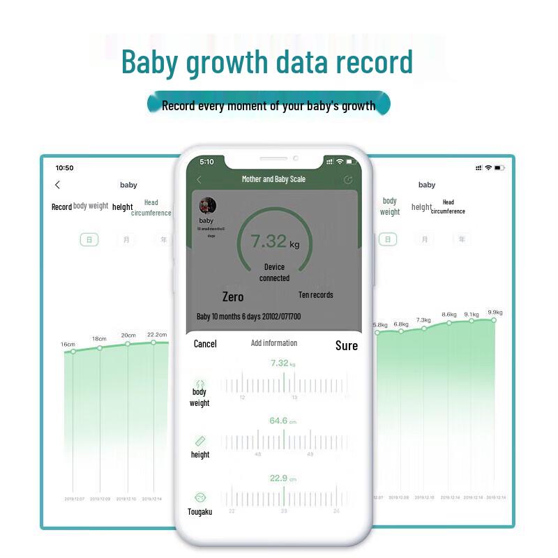 Smart Bluetooth Baby, Pet & Family Scale