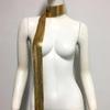 Full Sequins Choker Wide Long Collars Neck Tie Scarf Party Evening Costume