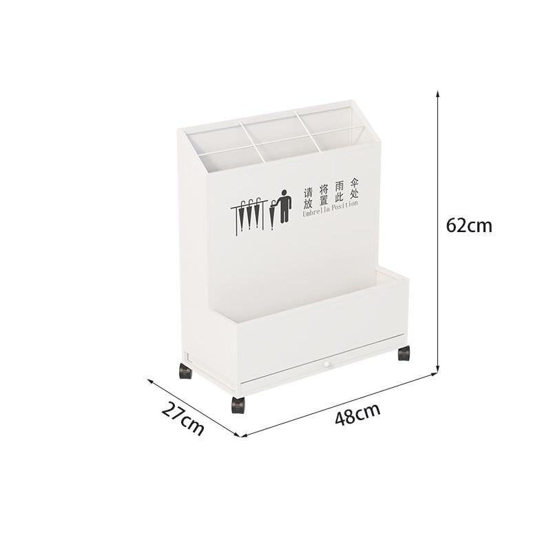 Komercyjny stojak na parasole i półka do przechowywania