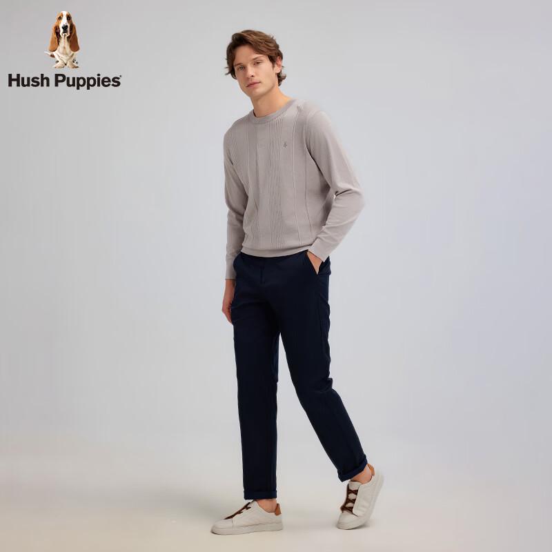 Hush Puppies Men's Silk-Blend Crew Neck Pullover