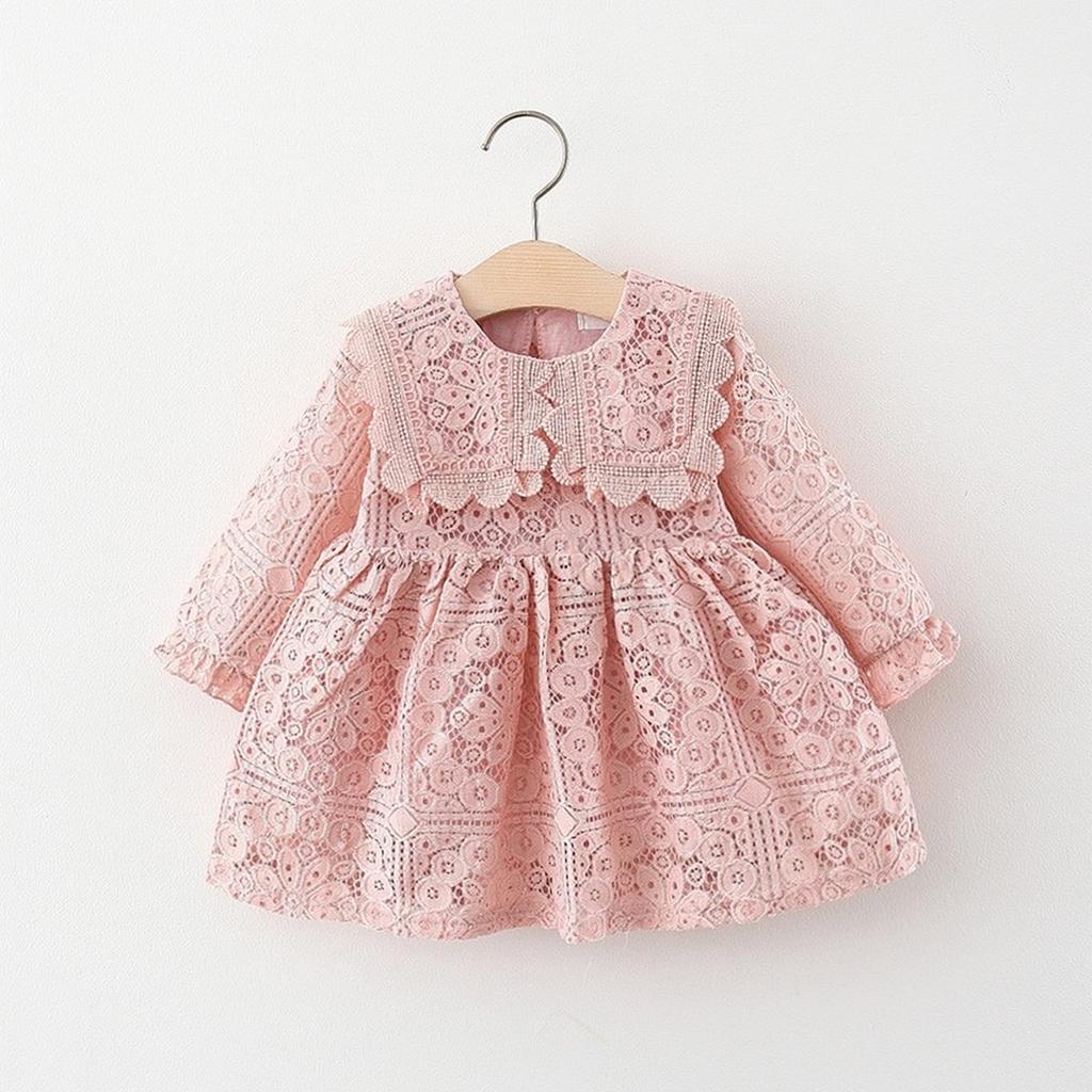 Long Sleeve Lace Princess Dress for Toddlers