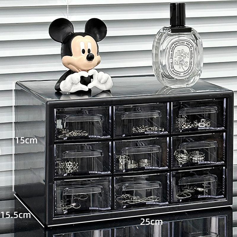 Plastic Drawer Jewelry Organizer Box Household Women Necklace Earrings Miniature Storage Display Boxes Makeup Jewelry Ornaments Organizers Boxes Gifts