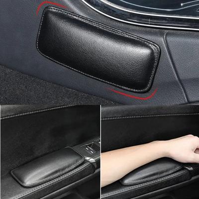 PU Leather Car Leg Knee Cushions Elbow Pad Auto Door Center Control Armrest Soft Pad Car Interior Leg Knee Thigh Support Cushion