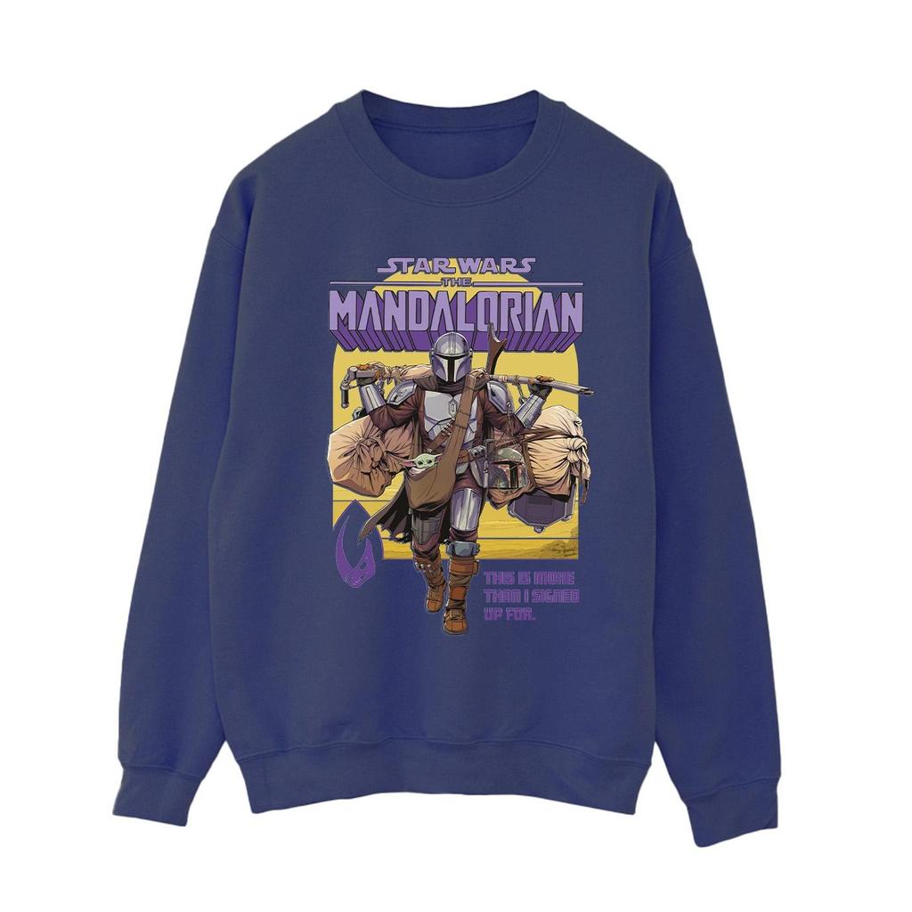 STAR WARS Womens/Ladies The Mandalorian More Than I Signed Up For Sweatshirt
