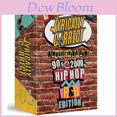 Kaartspel met songteksten van hiphop uit de jaren 90 en 2000, gemaakt van papier, voor plezier met het hele gezin.