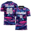 Maglia da Calcio Personalizzata con Stampa Tie-dye Abbigliamento Uomo Personalità Nome Squadra Y2k T-shirt Top Moda Estiva Hip Hop Street T-shirt per Bambini