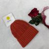 New rabbit fur knitted hat women's solid color twist wool hat winter outdoor warm single-layer ear protection pullover hat
