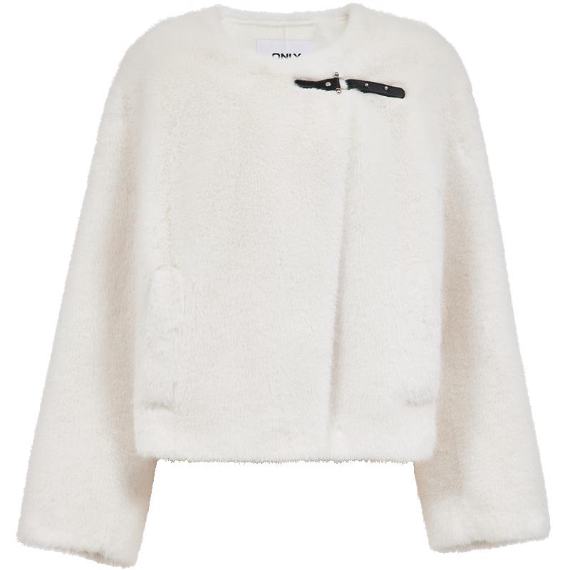 

ONLY Women s Short Plush Cotton Jacket L