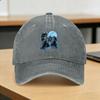 Three Wolves Howling Under ICY Full Moon Gray Wolf Casual Baseball Cap Spring  Trucker Hat Adjustable Tennis Skate Hip Hop Hats