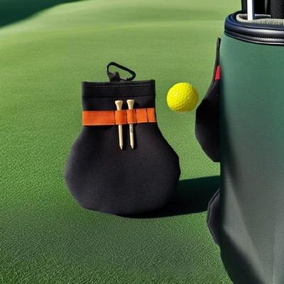 Golf Balls Storage Bag Golf Tees Holder Pouch Organizer Sports Equipment Sacks Gifts Container Multipurpose Carriers