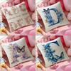 Creative Letters Floral Print Pillow Case Pattern Printed Pillowcase for Living Room Sofa Cushion Cover  Bedroom Decor