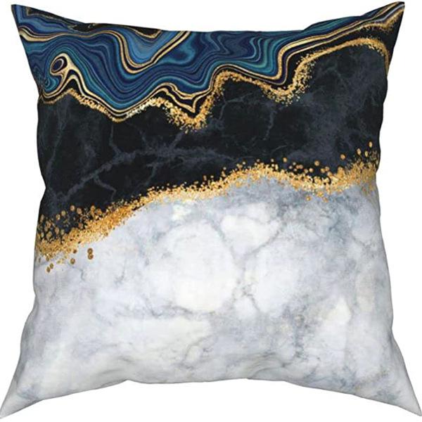 New Summer Hot-selling Light Luxury Series Simple Marble Sofa Bedside Cushion Pillow Cover