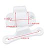 White Nylon Door Retainer Catch Stopper Resile Limiter Lock Holder T Shape Universal for Caravan Motorhome Boat Camper