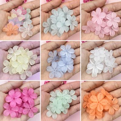 Catena per telefono in acrilico con fiore opaco per la creazione di gioielli artigianali 10 pezzi perline sfuse per copricapo Accessori fai da te realizzati a mano 29 mm