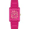 Watch WP6 700693 Clear Shiny Flashy Pink Polyamide Plus Strap 23x34mm Rectangular Women's