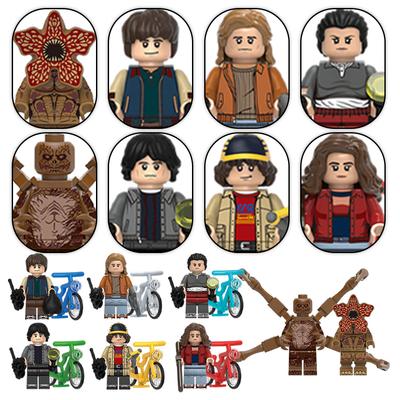 8 Stück/Set Der Horror-TV-Dustin Mike Lucas Will Demogorgon Modellbausteine Erleuchten Actionfigur Bausteine Spielzeug für Kinder