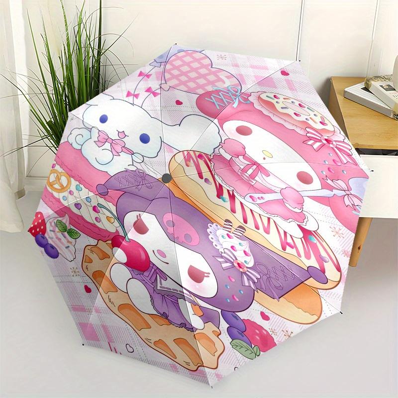 

My Melody,Kuromi Automatic Umbrella-Foldable, Durable 8-Bone Design, Compact and Stylish, Great for Camping, Halloween, Christmas, Mother s