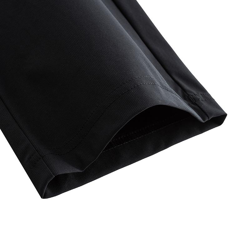 Anta Basketball Series Casual Simple Solid Color Straight Leg Breathable Knitted Sports Pants Men Bottoms Basic-Black 152521353-2