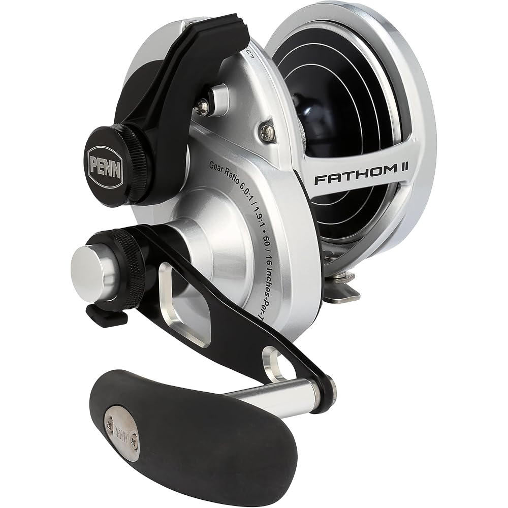Penn Fathom II Lever Drag 2 Speed 40NLD2 CV Fishing Reel Box