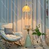 Cream-style floor lamp with side table living room sofa companion decorative bedside table lamp warm atmosphere bedroom night