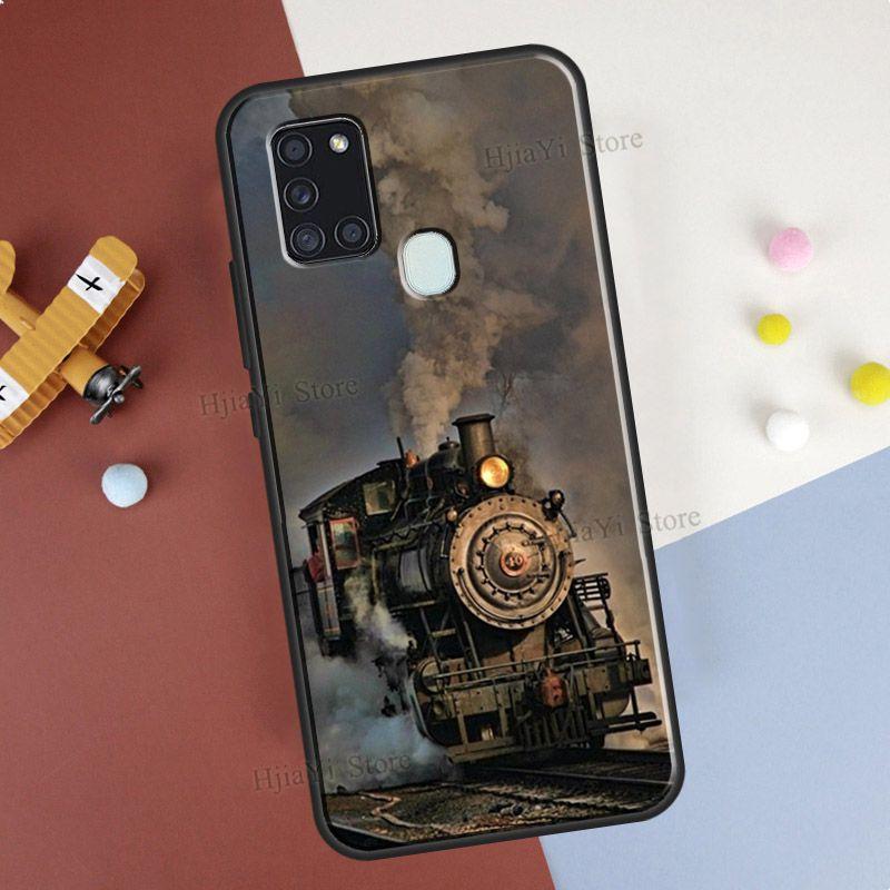 Custodia Classica Ferroviaria Treno a Vapore Per Samsung A32 A12 A52 A72 A21S A20e A11 A31 A51 A71 A02 A20 S A30 A40 A50 A70 Coque