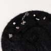 Pearls Stylish Cabbie Hat for Men Hat Furry Vintage Cabbie Caps Unisex Headwear Autumn Winter Hat for Daily Wear